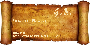 Gyuris Maura névjegykártya